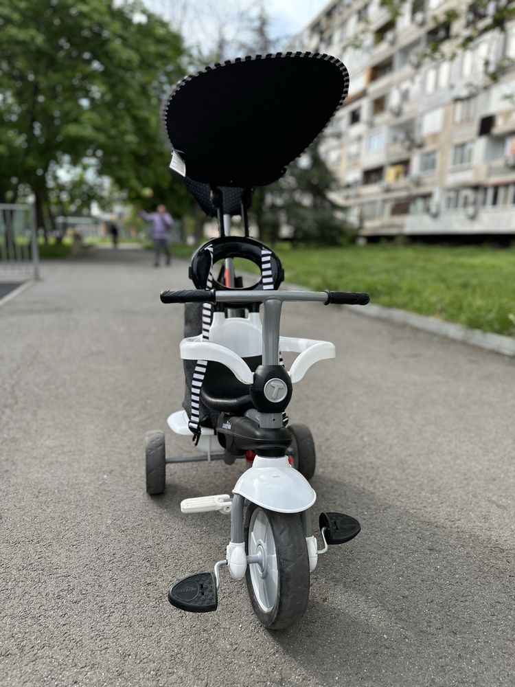 Детска триколка smarTrike 4-в-1 Vanilla Plus, черно и бяло