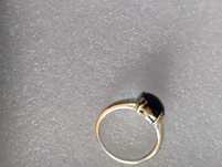 Inel 925 sterling argint cu piatra de shungit