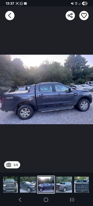 Ford Ranger Wildtrak avariat an 2017 luna a 10 motor 3.2 diesel
