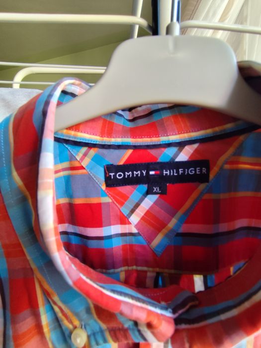 Cămașă cu mâneci scurte in carouri Tommy Hilfiger  XL