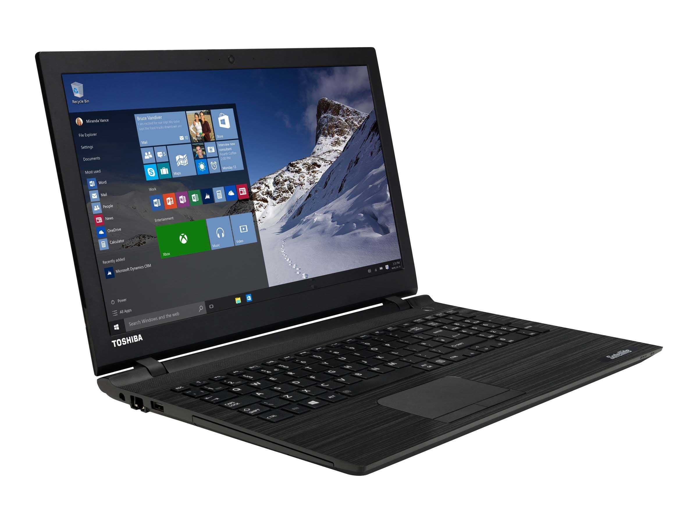 Laptop Toshiba Satellite 15.6" Intel I3 gen 5 si gen 6, SSD