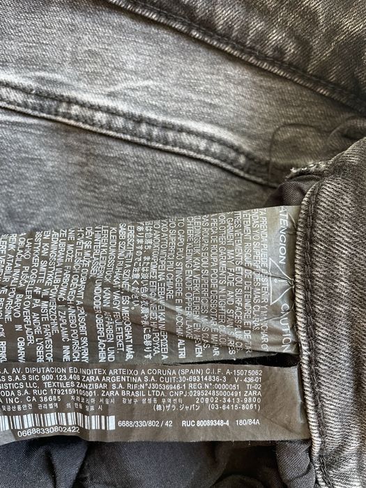 Blugi blue jeans negri ZARA distressed