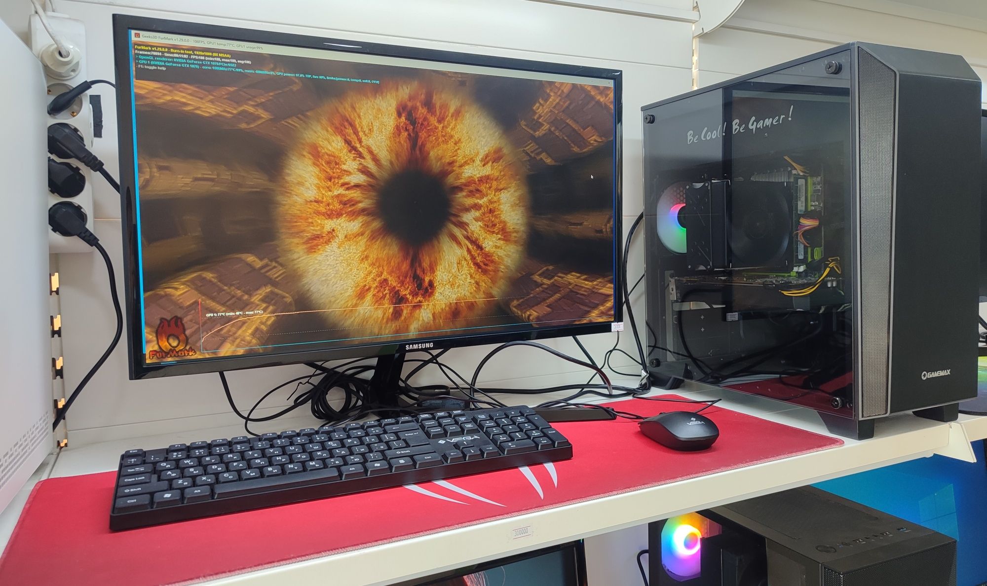 Игровой пк xeon E5 2670 (8яд 16 пот)/ озу 32гб/ gtx1070/ ssd512/ 27 мо