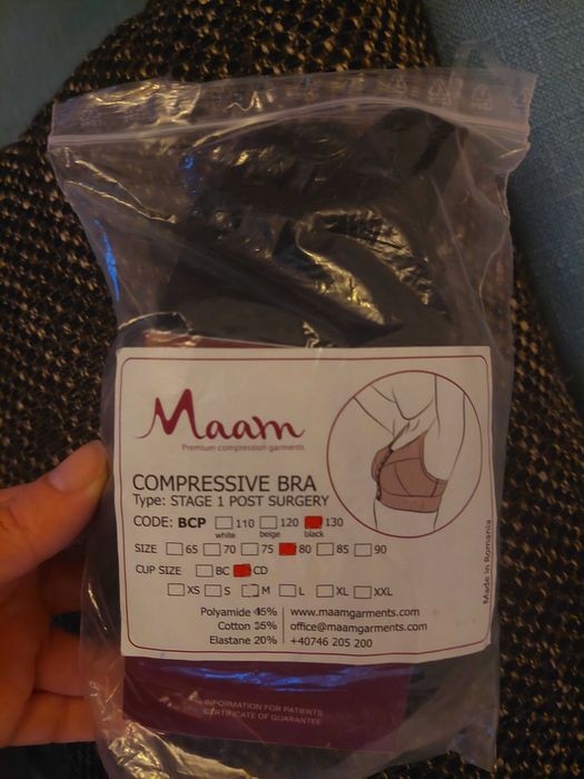 Bustiera medicala MAAM,  postoperator, marime 80CD