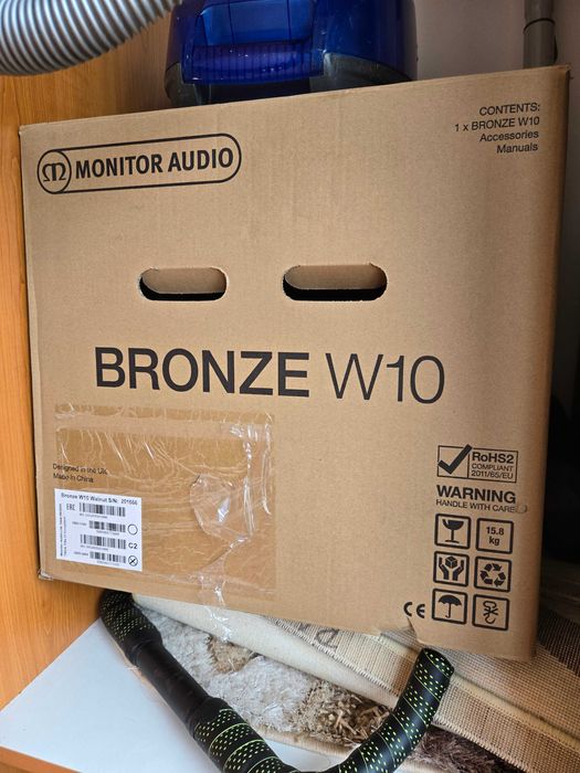 Subwoofer Monitor Audio - Bronze W10 (6G) Walnut - 220W RMS