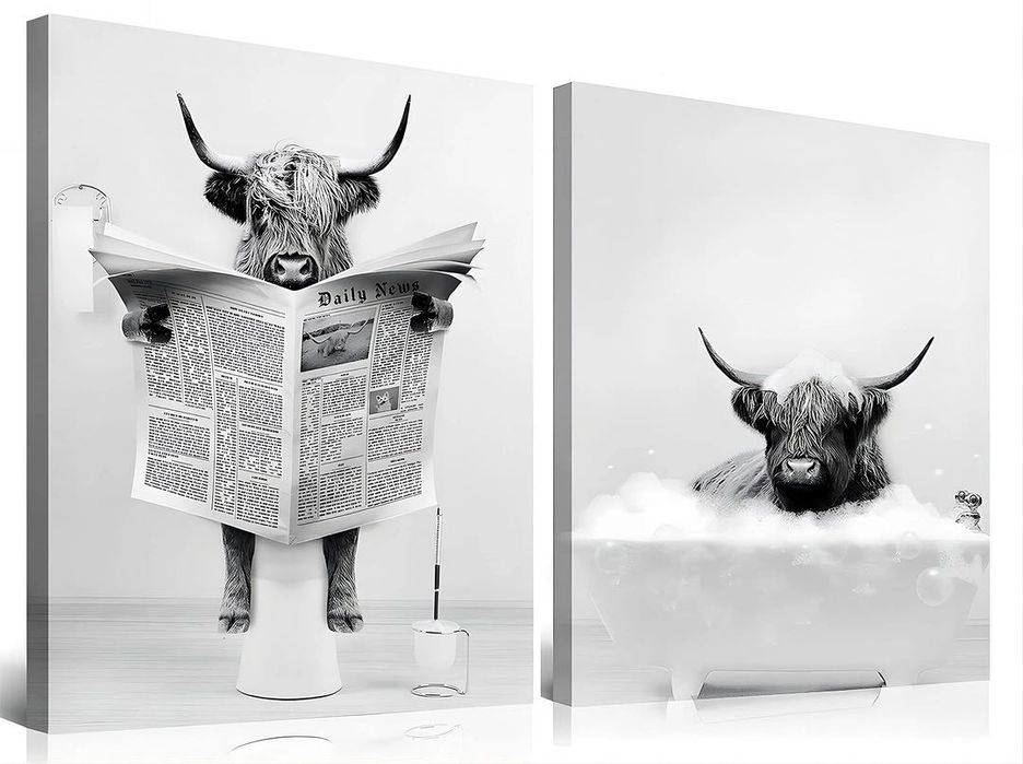 Картини за баня с рамка,  декорация на баня, 30 x 40 cm