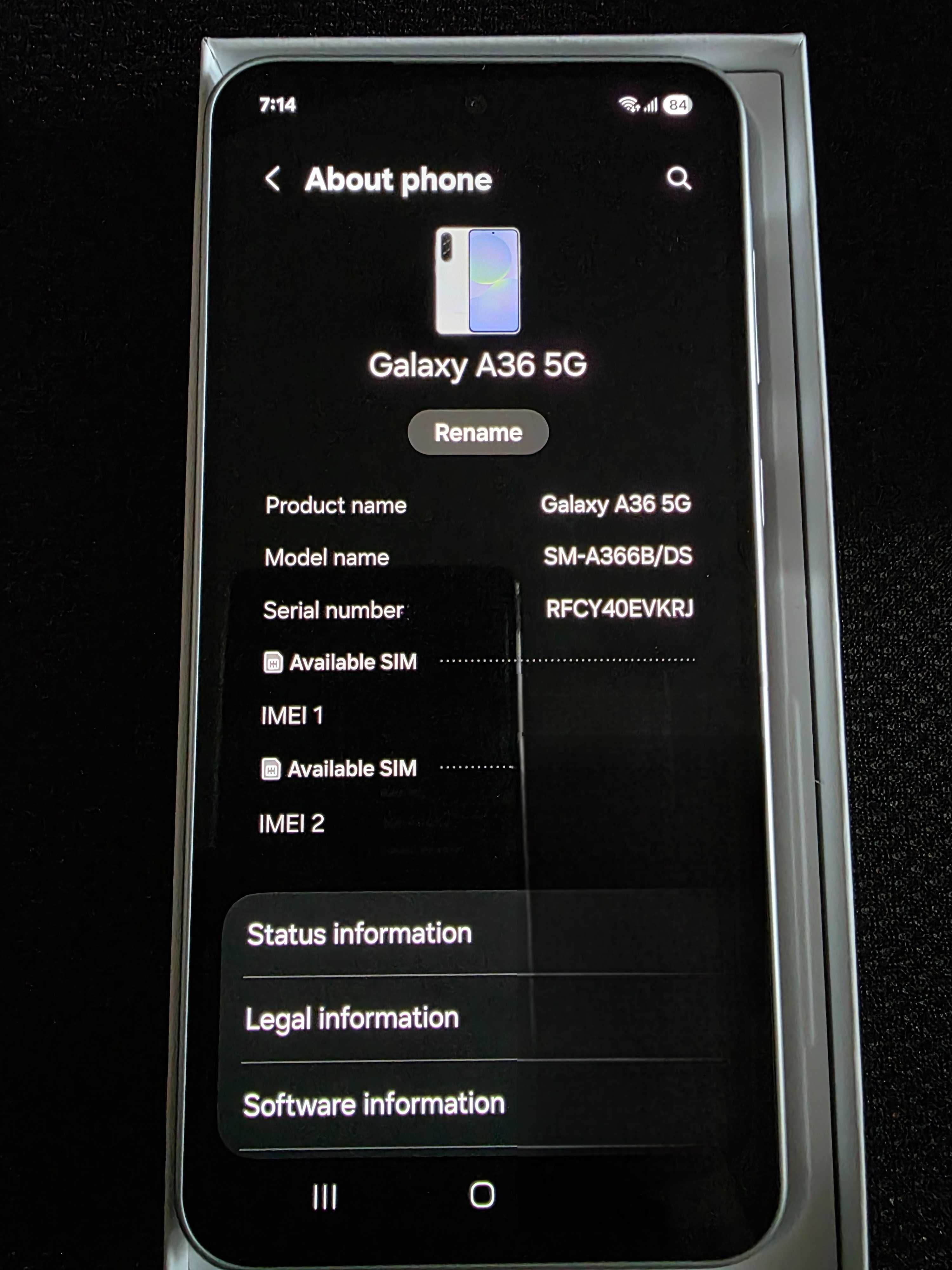 Samsung Galaxy A36 6GB/128GB Awesome white