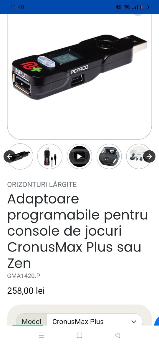 Adaptor programabil pentru console de jocuri CronusMax Plus