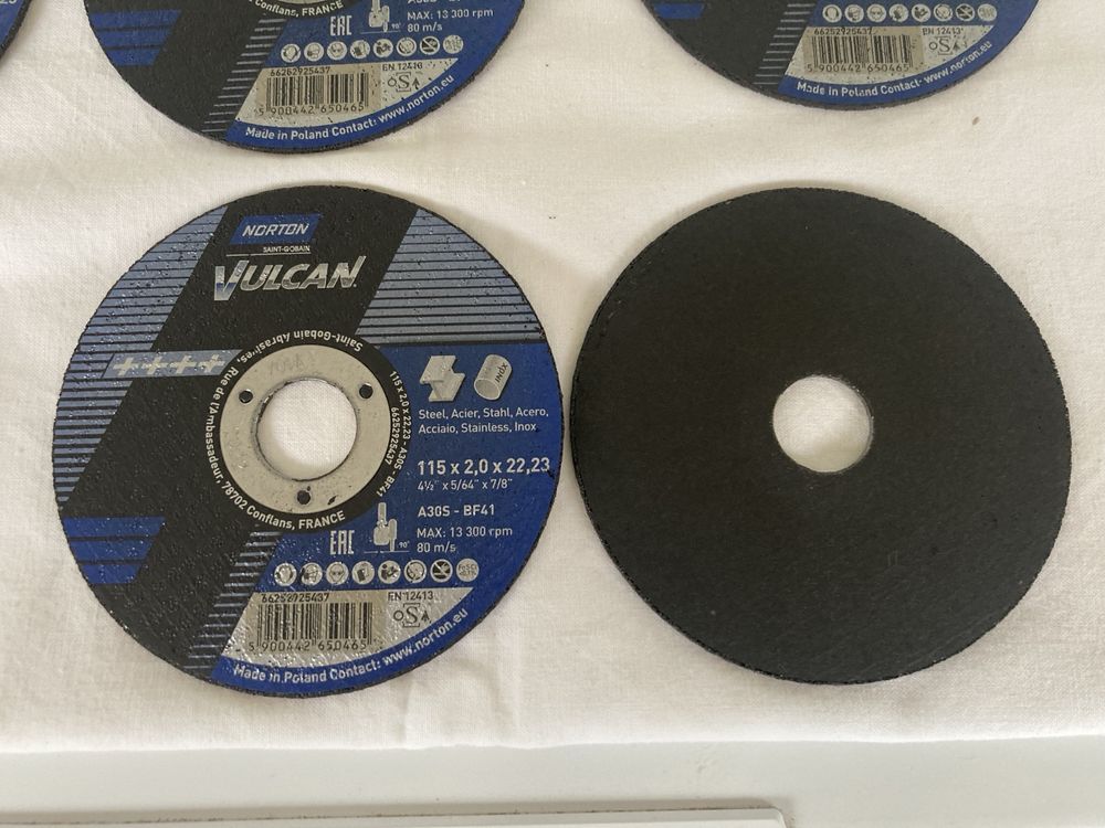 Discuri 115mm x 1.6-2.0 x 22 pentru metal si inox, Norton, Planet Sait