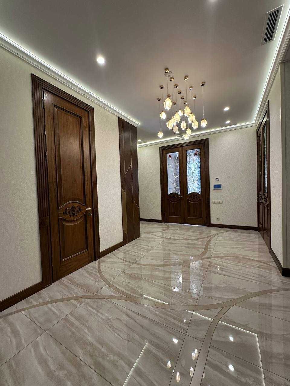 Евро дом 8 соток в новой элитной махалле, бассейн летняя кухня SPA