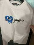 tricou palm angels white blue heart