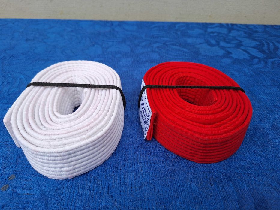 Karate | Centura Antrenament Masibo Sport | alb*rosu 300 cm**