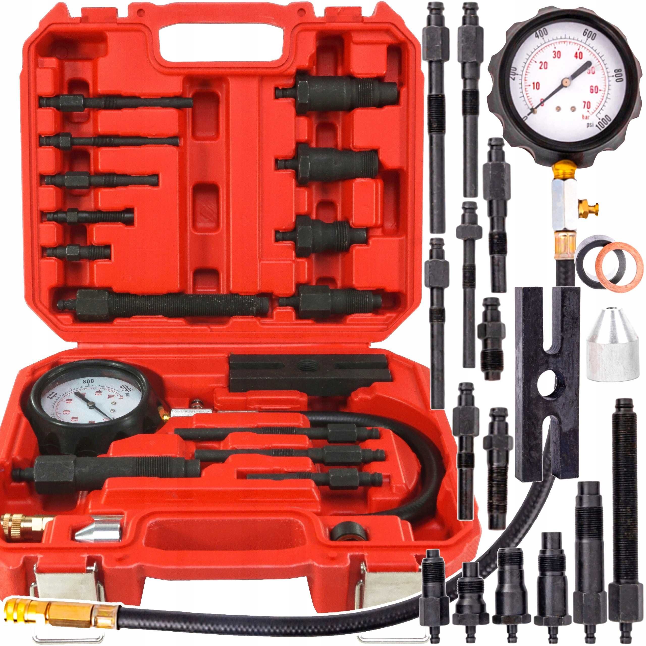 Kit tester compresie pentru motor diesel 0-70bar (V86258)