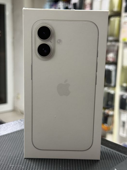 Apple iPhone 16,White,128GB *ЧистоНов*3г Гаранция*