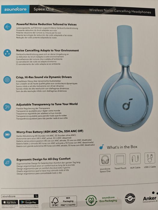 Soundcore Space One слушалки