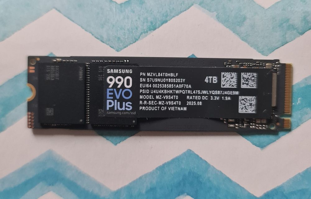 SSD Samsung 990 EVO Plus 4TB PCI Express 4.0 x4 M.2 2280