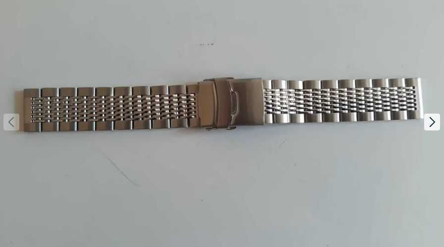 Curea ceas inox 20mm (zale pline si zale impletite)