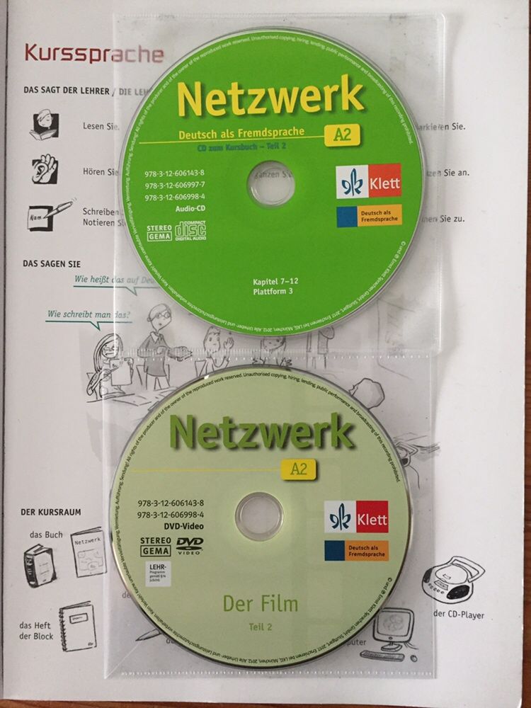 Netzwerk A2/1, A2/2 Deutsch als Fremdsprache / 2 бр. книжни тела