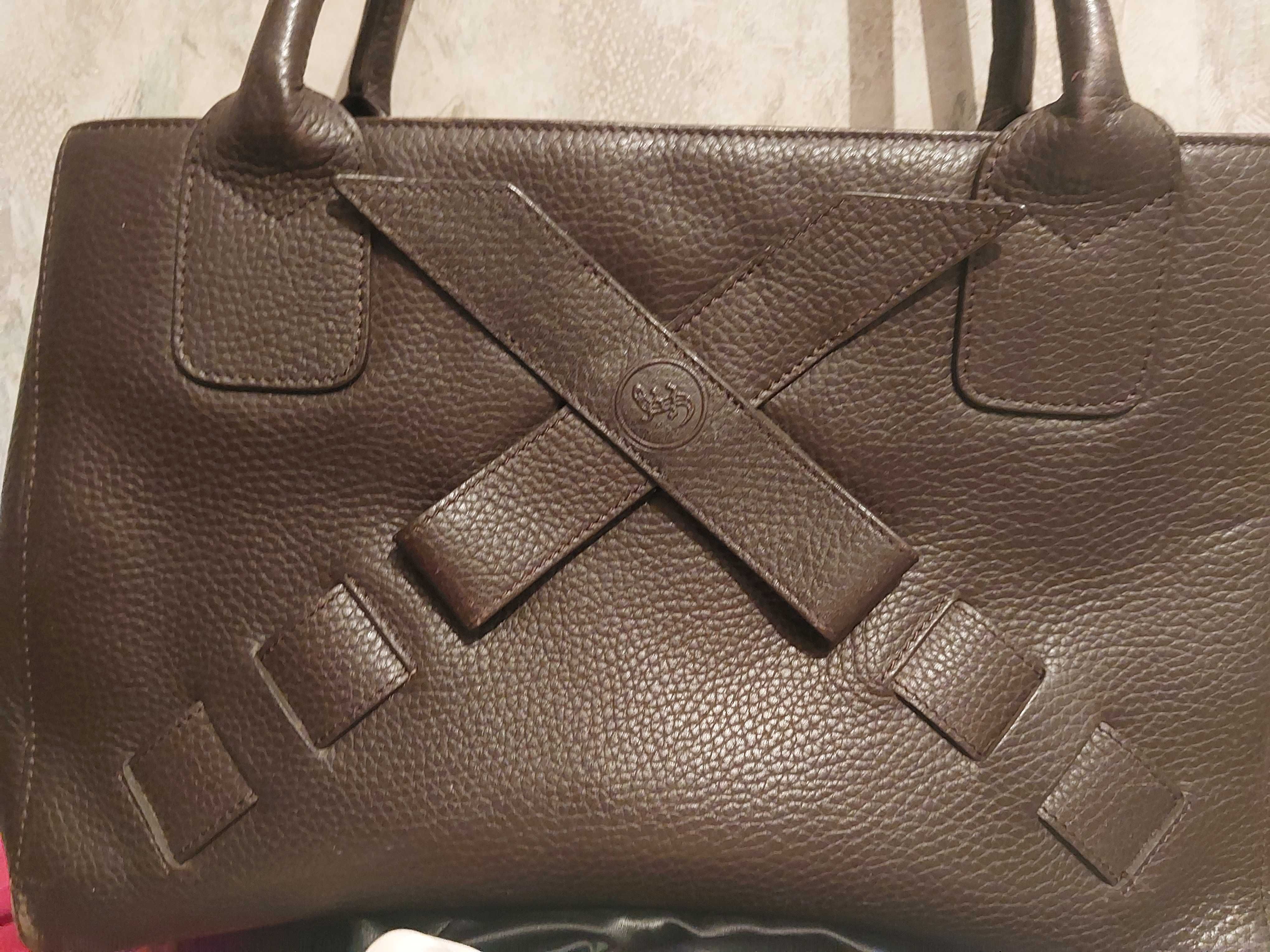 ETRO Original/REHARD Italy 100%.Кожа Голяма чанта. Gucci Original