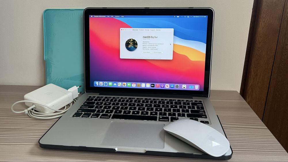 Macbook Pro 13 (2014) + Magic Mouse 2 + два кейса