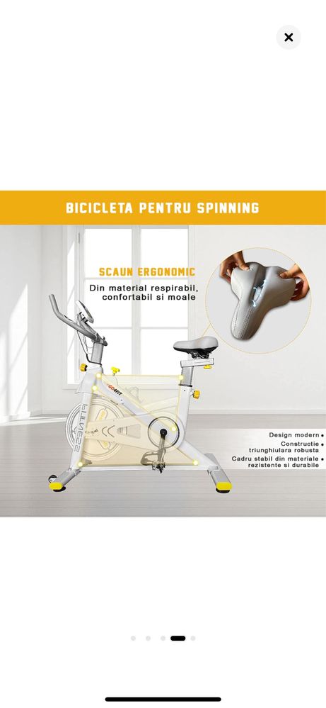 Bicicleta Spinning, fff putin utilizata (de 3 ori)