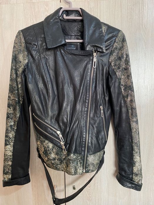 Куртка из натуральной кожи( комбинированная)