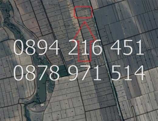 Поземлен имот 7дка с лице 60м на шосе в с. Черничево - код 61342