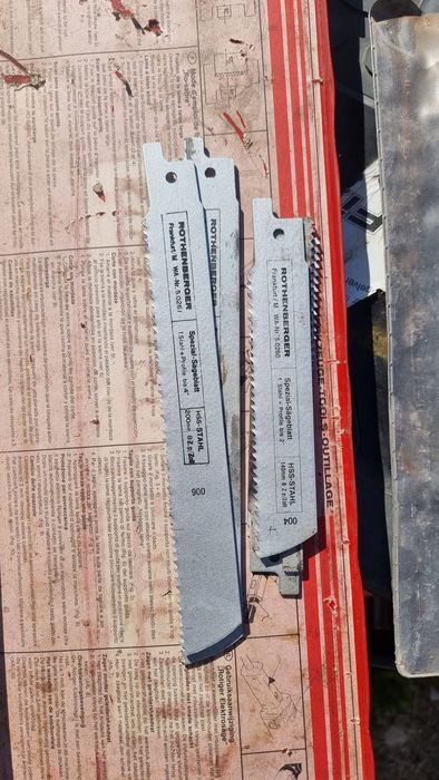 Rotiger 6 toli cu menghina de fixare și pânze pentru otel de rezerva