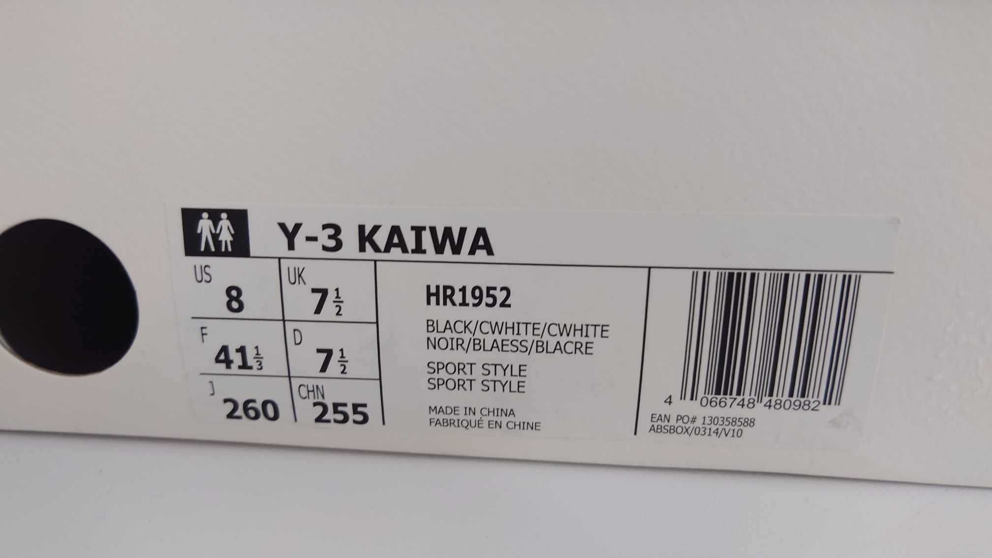 Y-3 kaiwa HR1952 (38)(40 2/3)(41 1/3)(42)(42 2/3) Originali