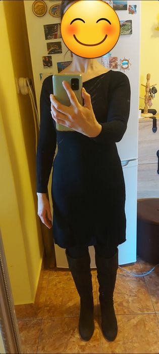 Rochie tricotată neagră