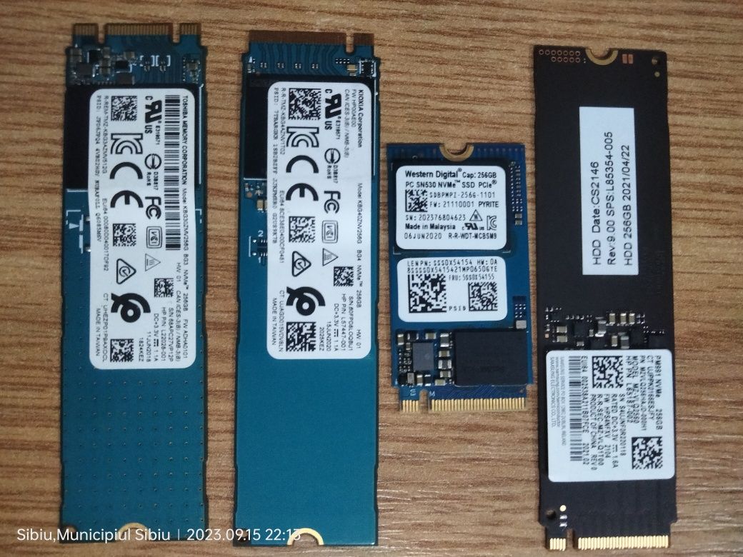 Ssd 256 gb nvme  lung