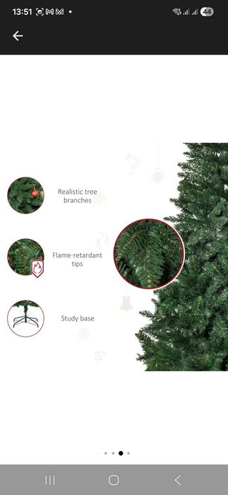 Brad artificial verde 180