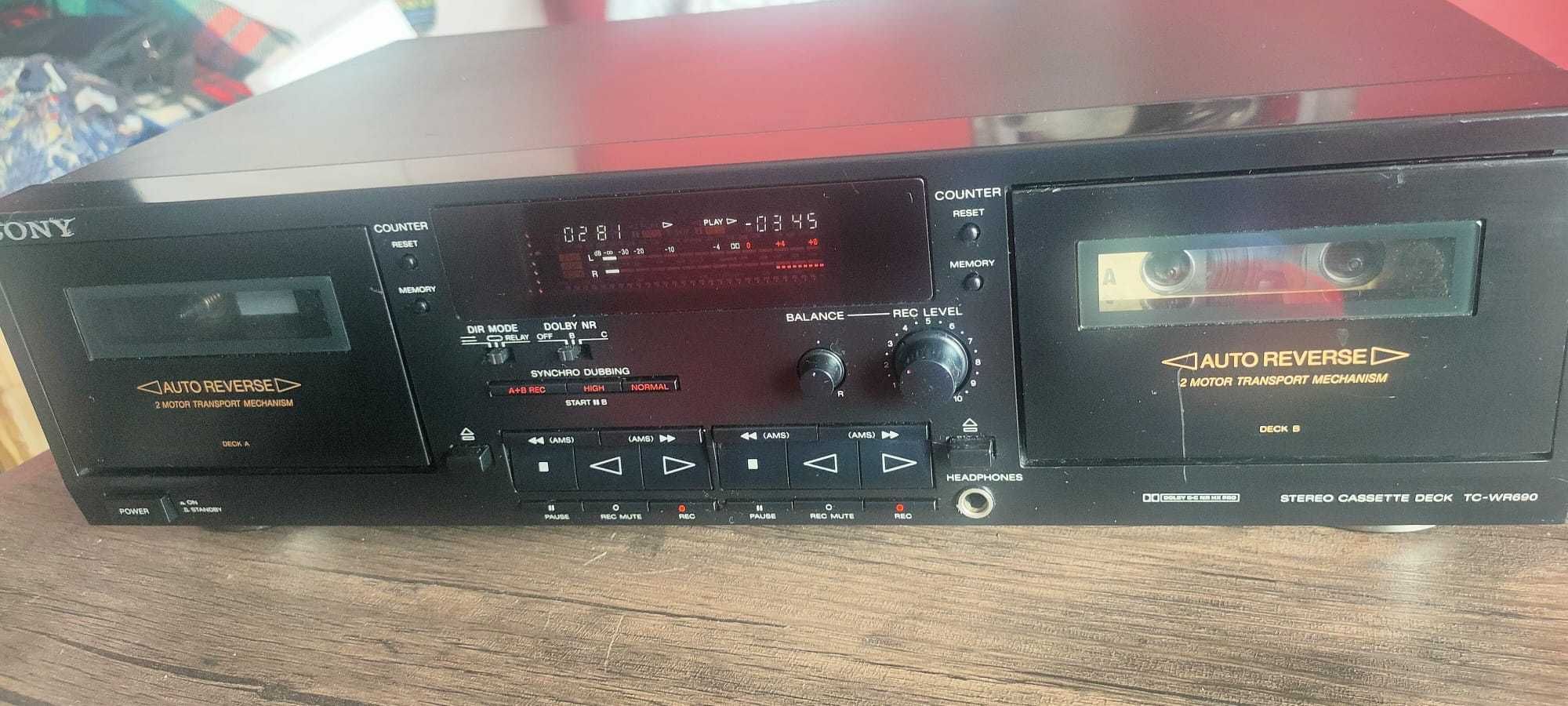 SONY TC-WR690 stereo cassette deck