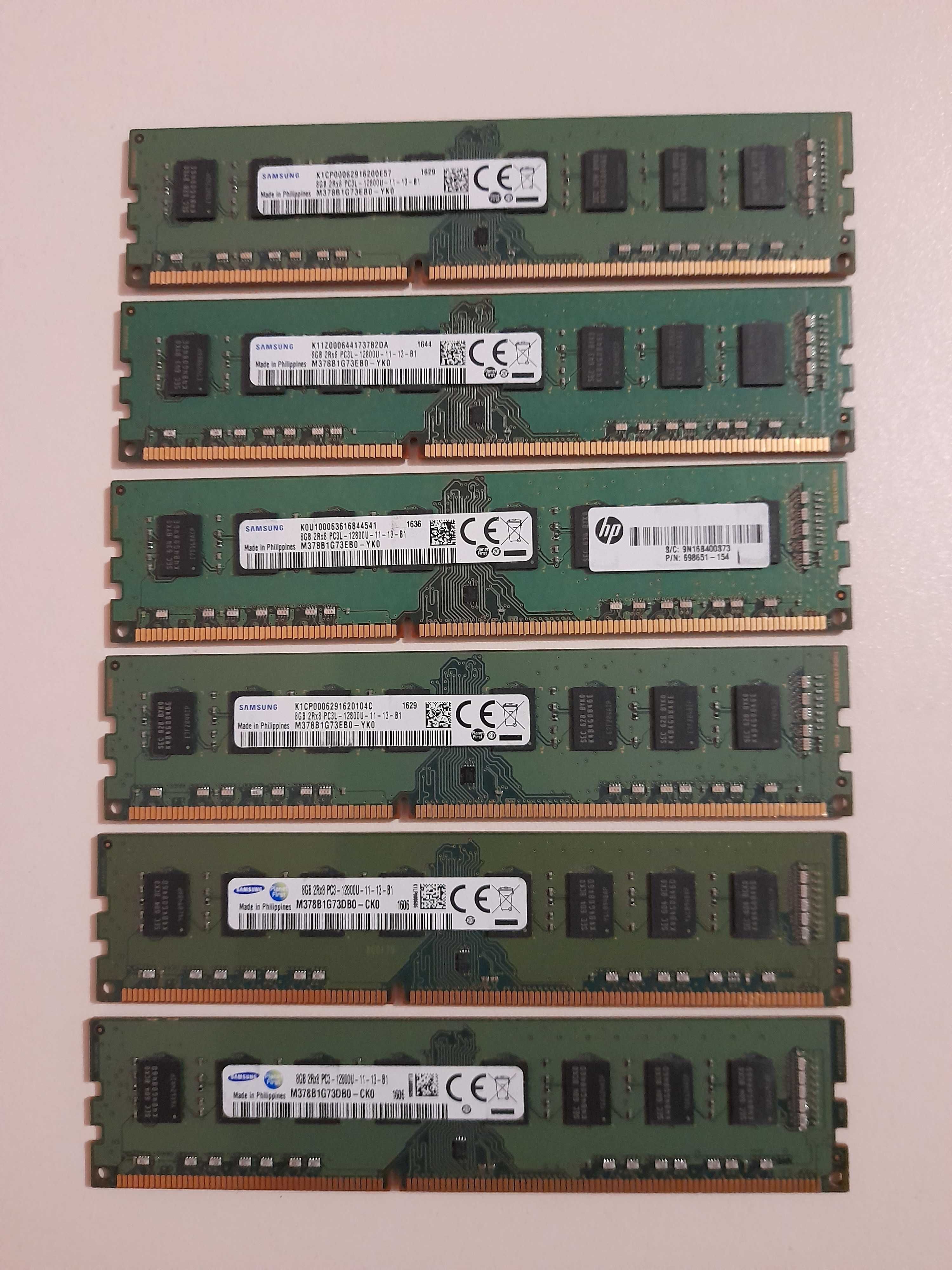 Memorii PC 8 GB DDR3 PC3 PC3L 12800, 1600 MHz  Samsung 8GB DDR3