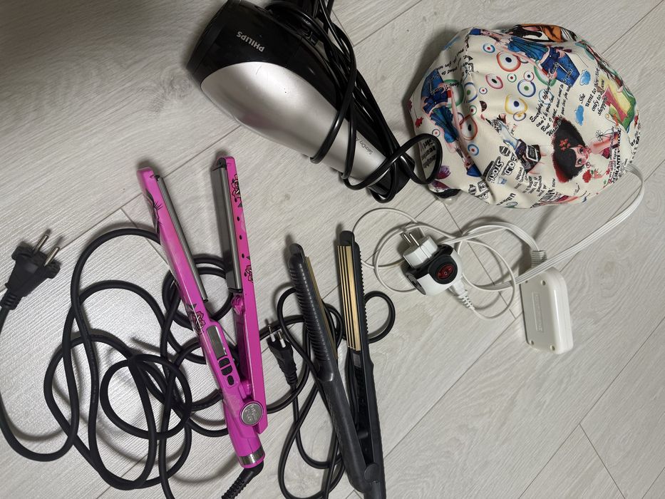 Продам фен, утюжок, гафре, термошапку
