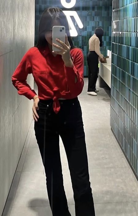 Красная рубашка размер S