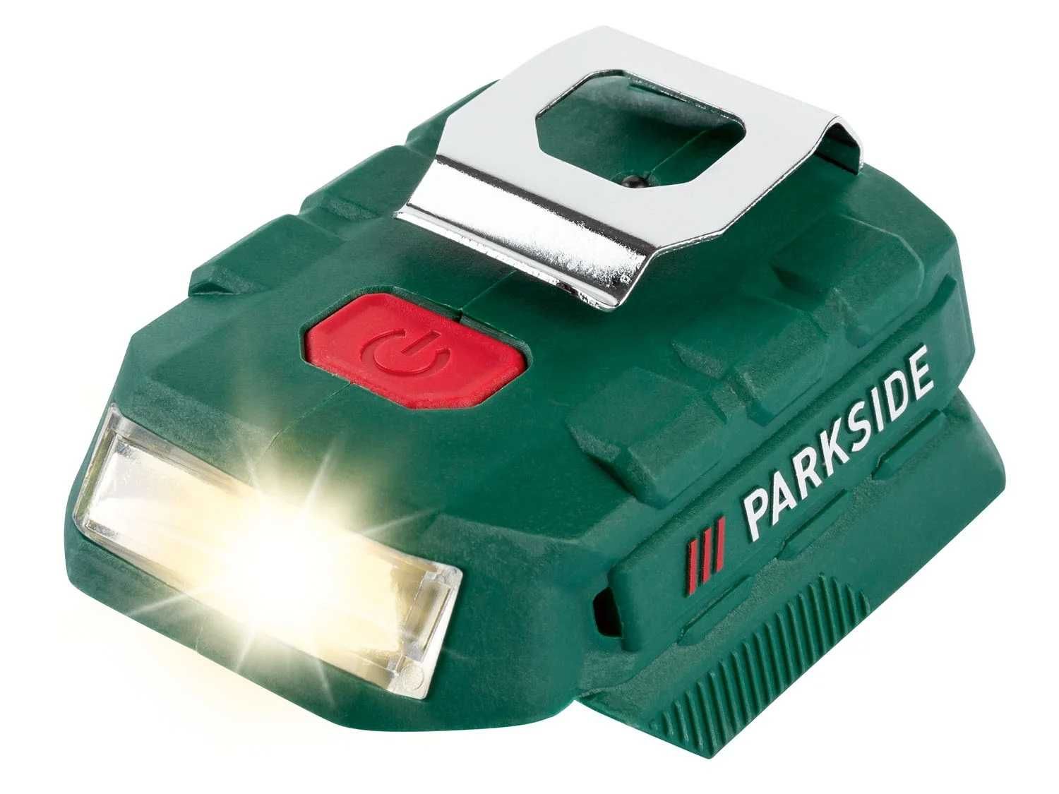 Aдаптер за батерии PARKSIDE 20 V PAA 20-Li B2, с LED светлина и юсб
