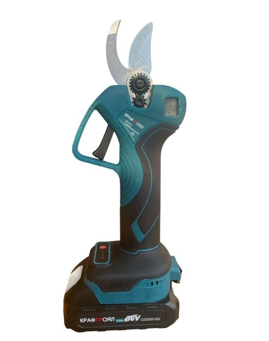 Акумулаторна лозарска ножица с дисплей 36V, до Ф33мм Kraft Royal