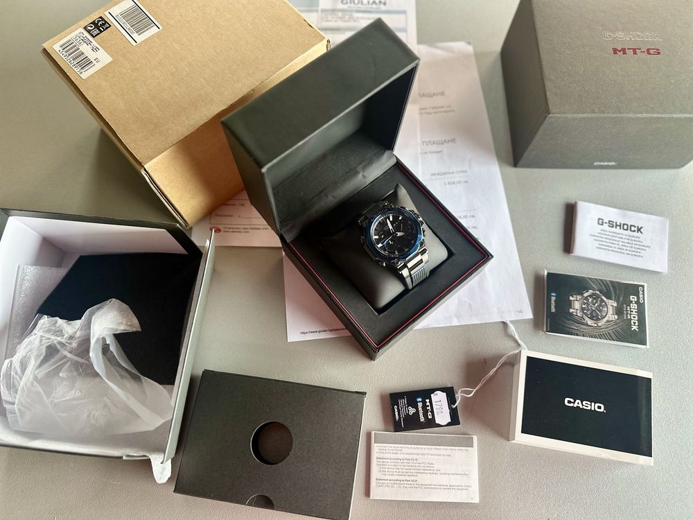Часовник CASIO G-SHOCK MTG-B2000B-1A2ER Гаранция