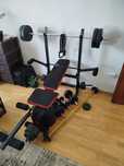 Banca fitness bodybuilding plus gantere