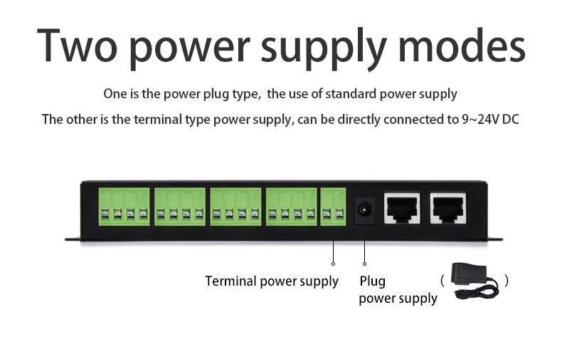 ZLAN5443H 4-портов високоскоростен сървър RS232/485/422 към Ethernet.