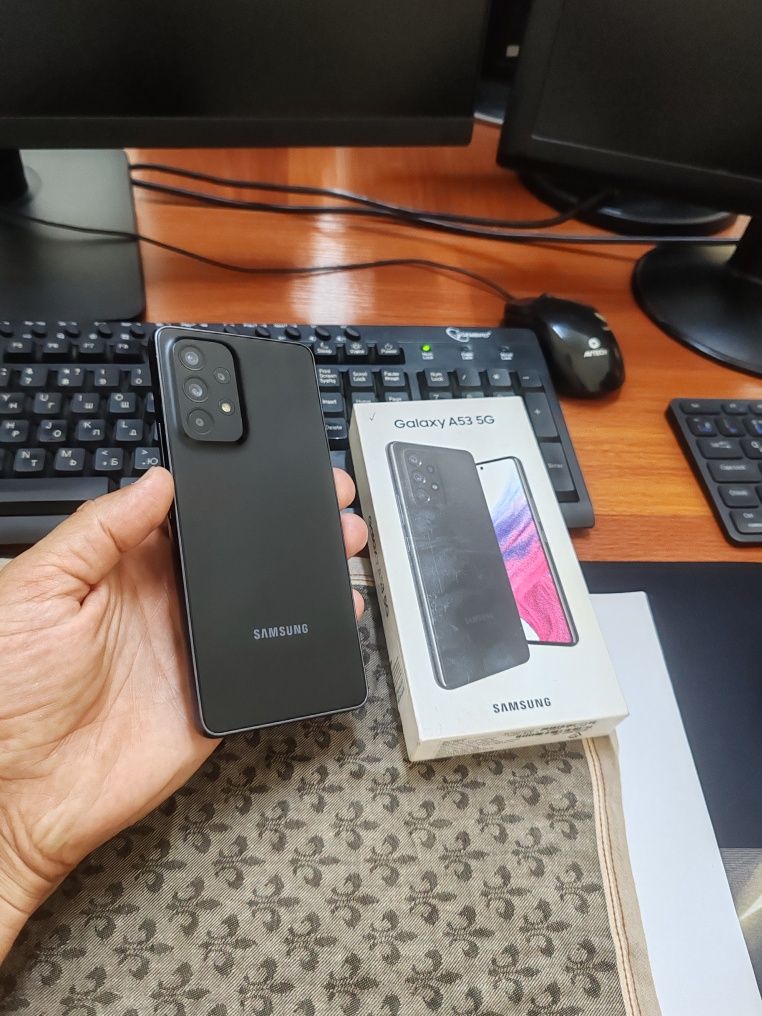 Samsung A53 5G 8/256gb(2023)ideal ochilmagan usta kurmagan aybi yuq