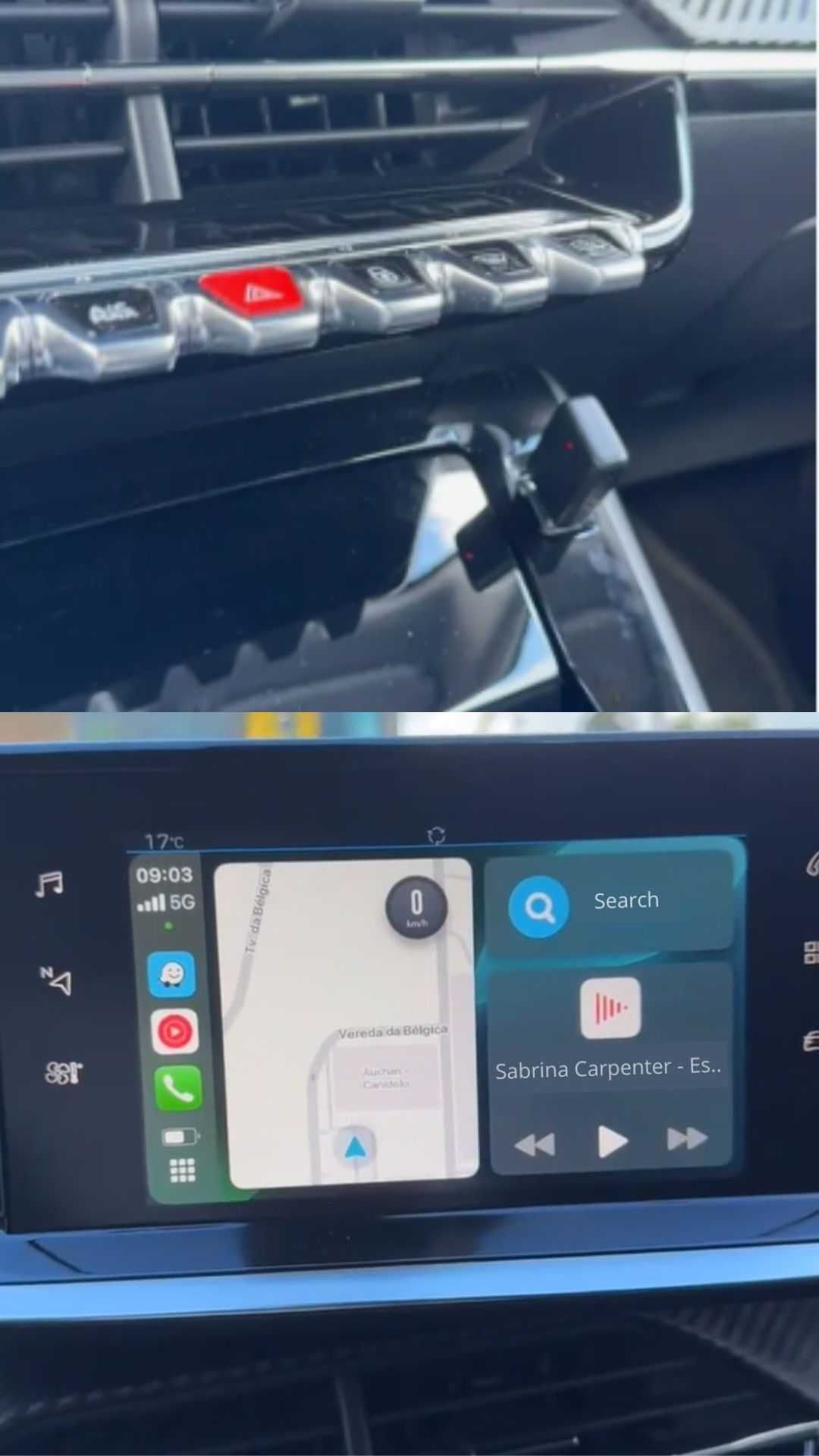 Безжичен адаптер за кола -Wireless Adapter CarPlay / Android Auto