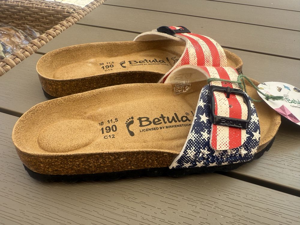 Birkenstock Betula чисто нови номер 30
