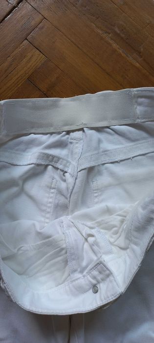 Pantaloni denim albi XXL