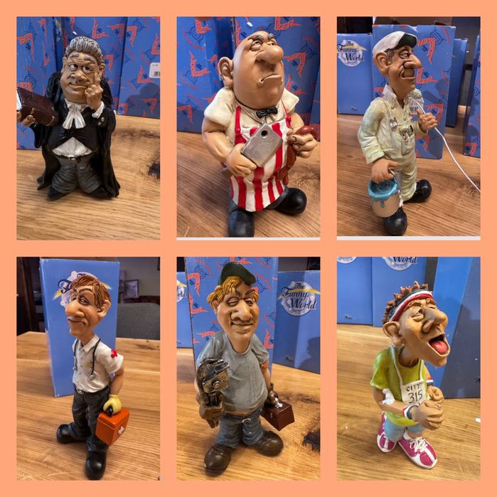 Забавни фигури статуетки с професии :Адвокат доктор монтьор маратонец