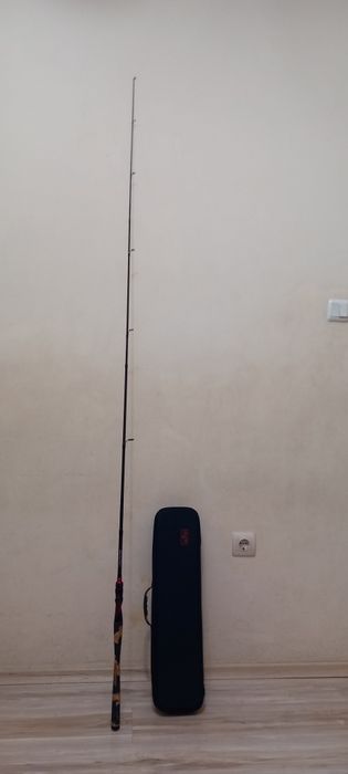 Спининг джиг въдица с твърд калъф, куфар, раница