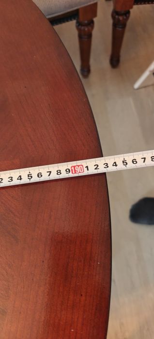 Masă și scaune din lemn masiv (Mobexpert) 8 persoane