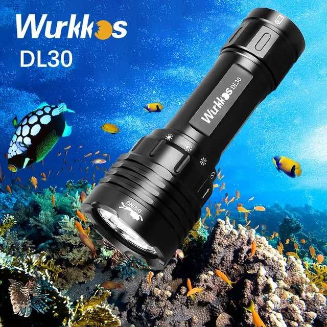 Lanterna LED subacvatica Wurkkos DL30 3600 lumeni scufundari scuba
