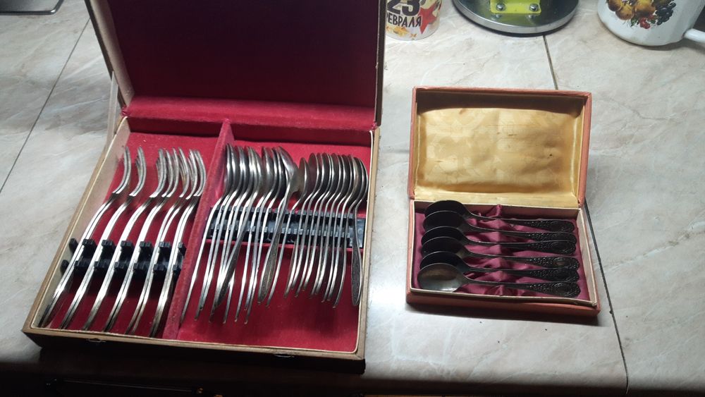 Мельхиоровые столовые приборы